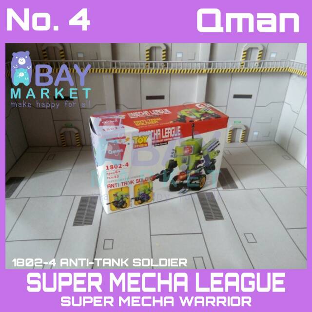 Lego brick Anti-tank Soldier 1802-4 no. 4 qman