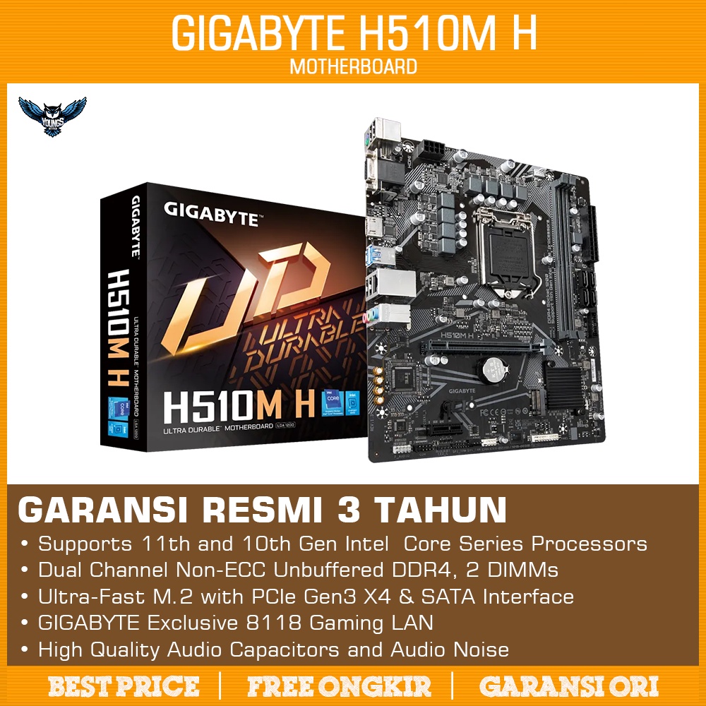 GIGABYTE H510M H | Motherboard Intel Gen11 LGA 1200 H510 M-ATX