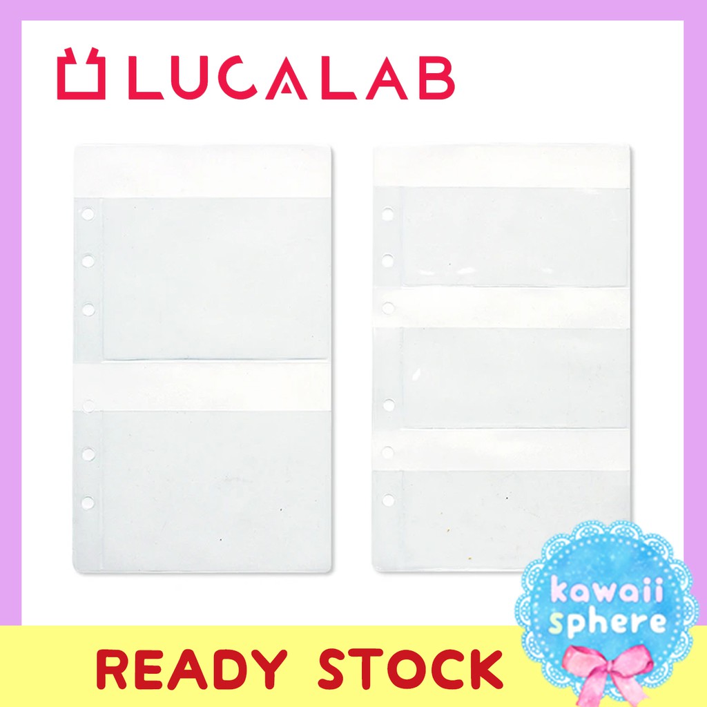 

Lucalab Archive diary pocket | Insert Ring binder 6-holes Ready Stock