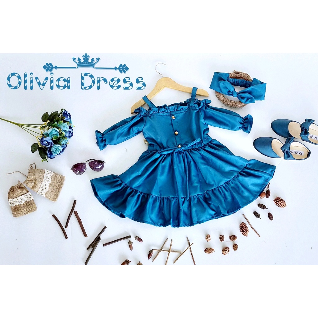 Dress Olivia Anak Unik/Gaun Anak/Dress Anak