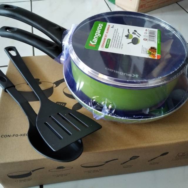 1 set teflon dan panci kangaroo
