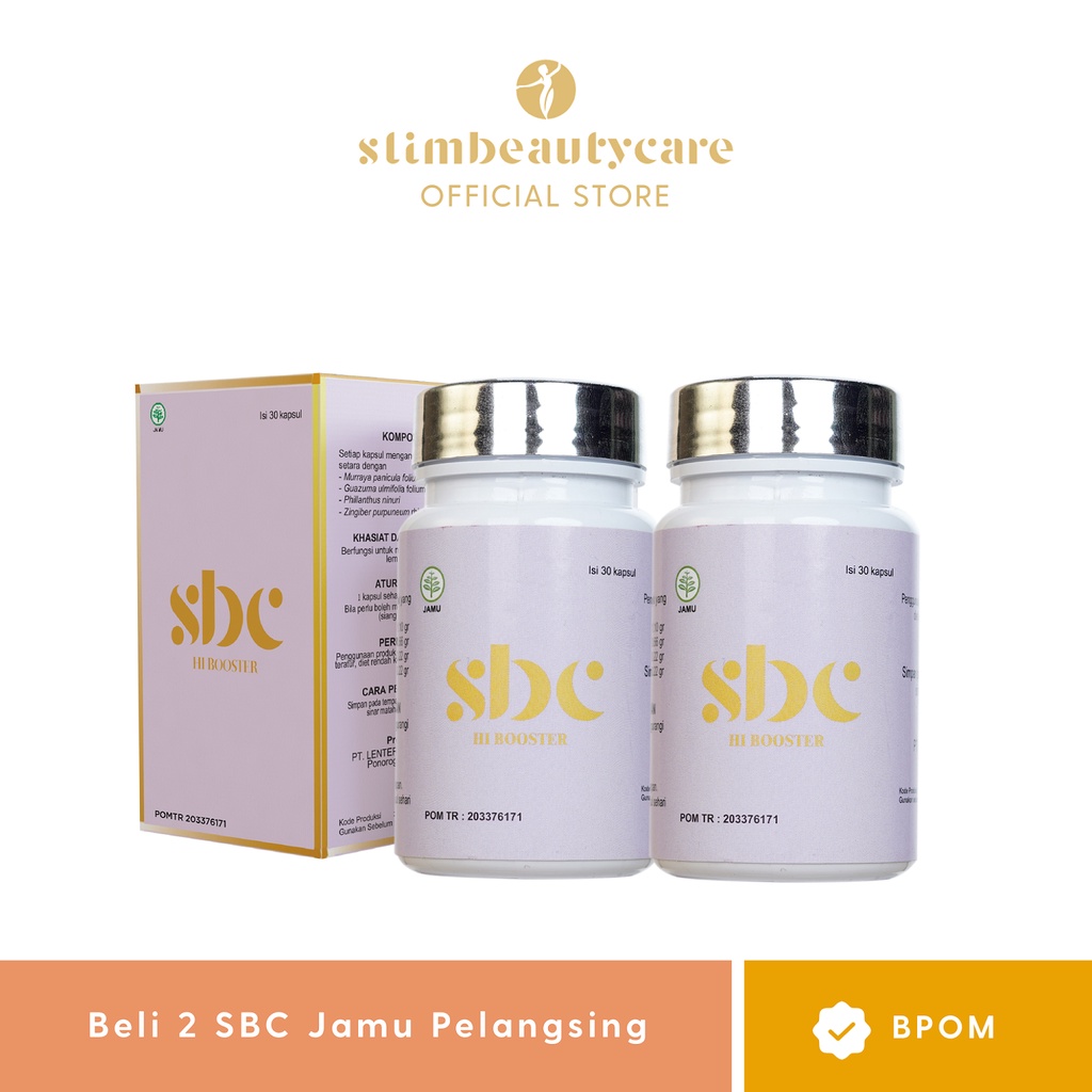 2 SBC BOOSTER (SLIMMING/DIET CAPSULE PELANGSING HERBAL) BPOM