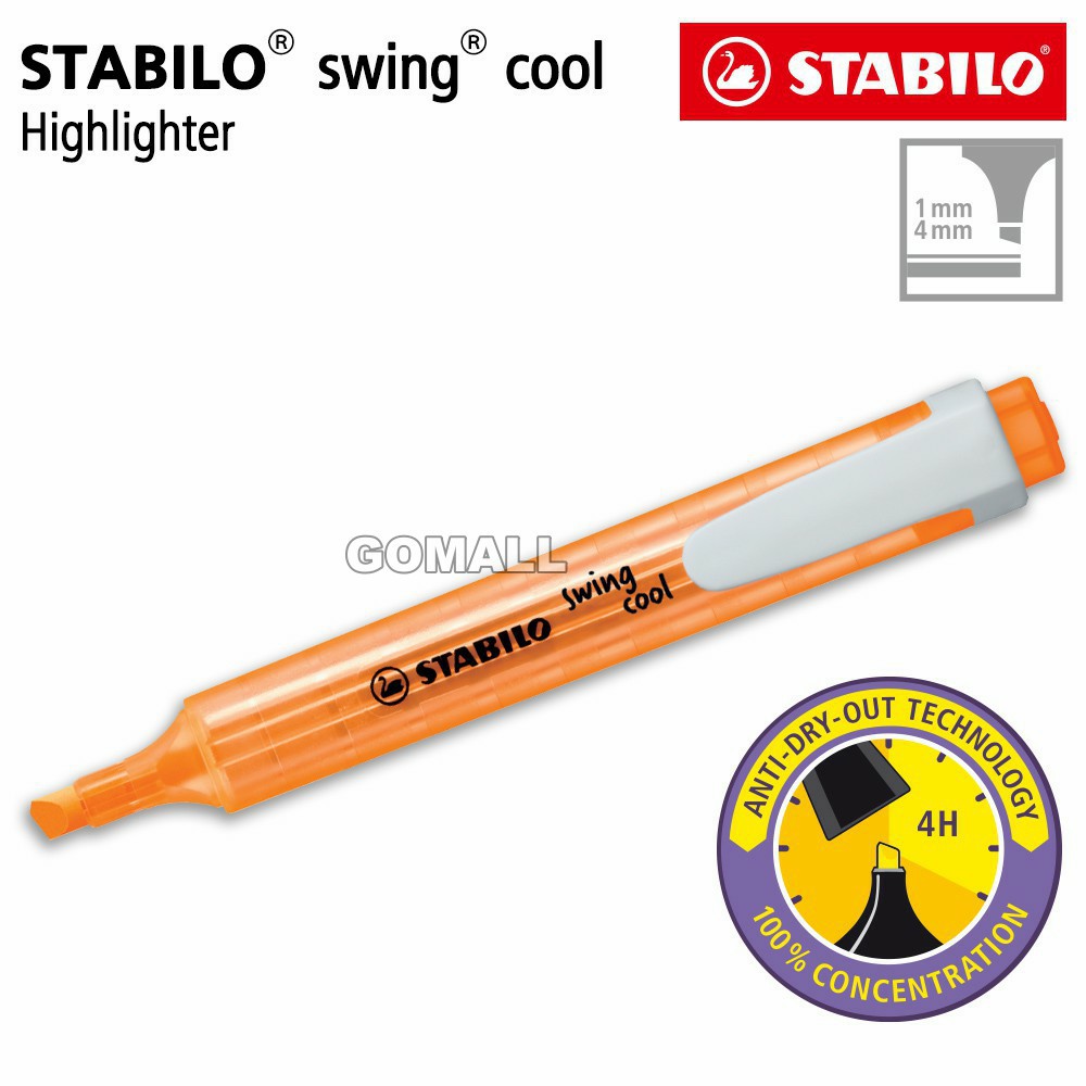 

STABILO Swing Cool Orange / Highlighter Warna Orange Original
