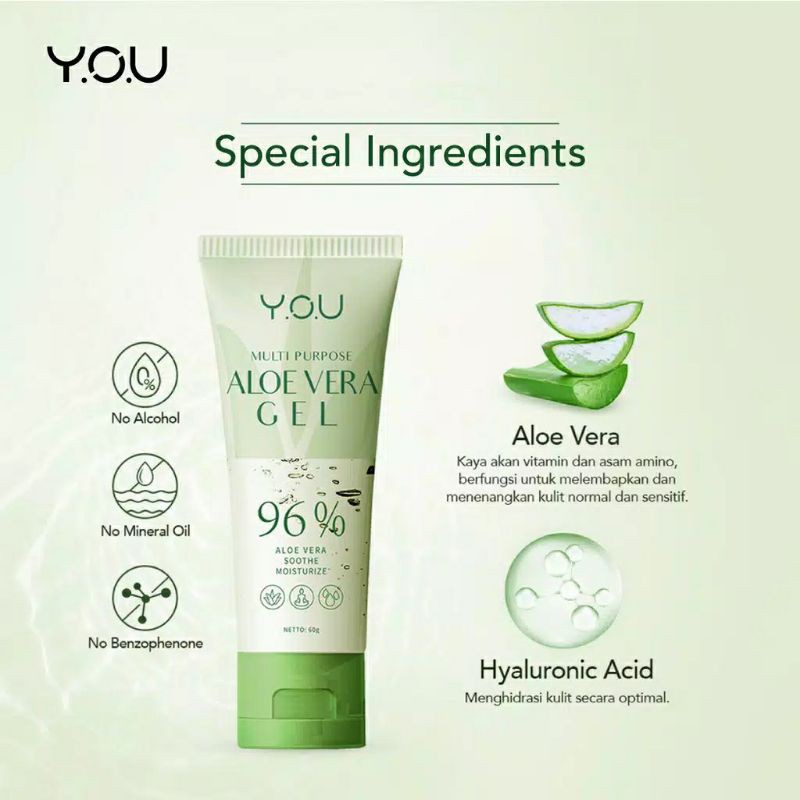 YOU Aloe Vera Gel 96% Multi Purpose