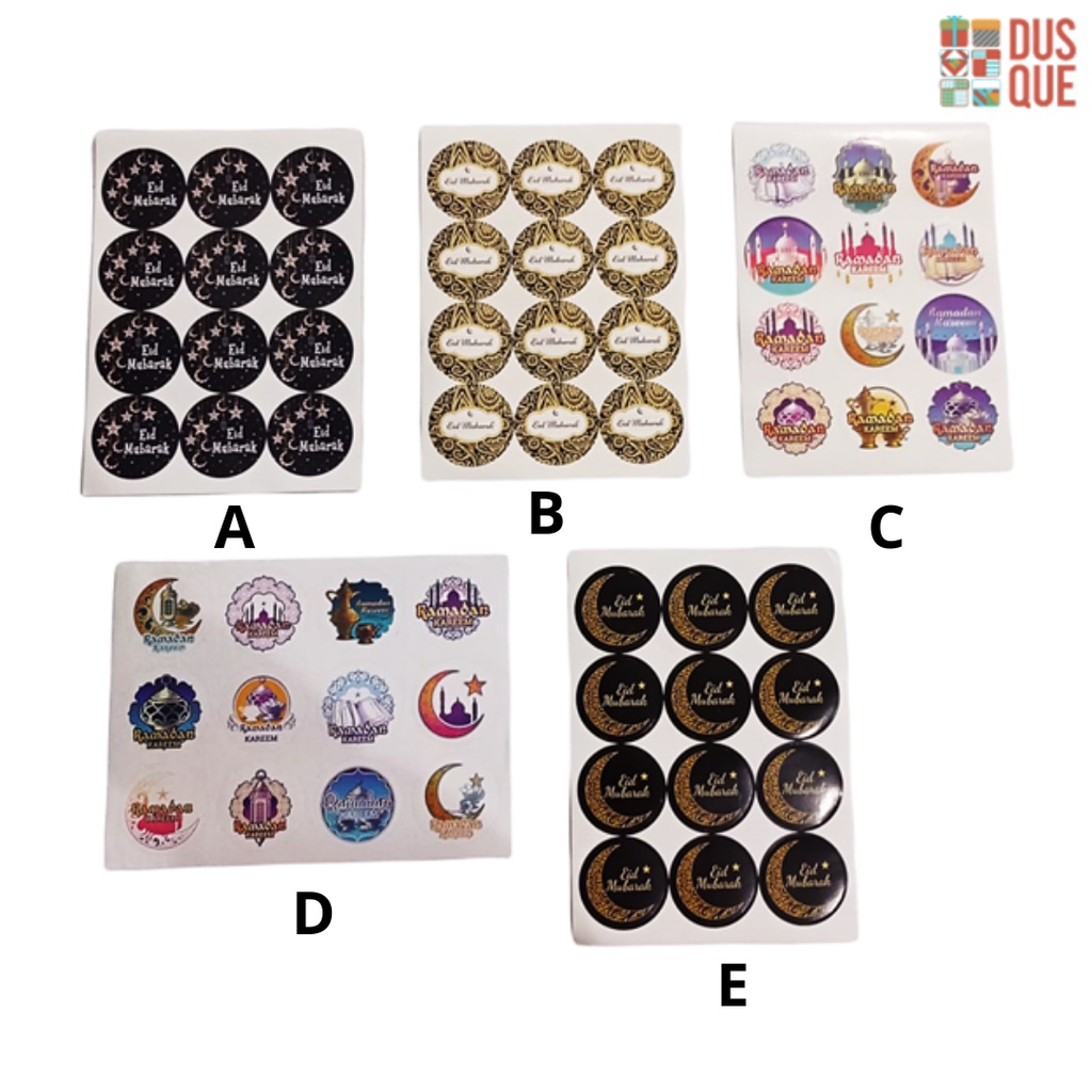 

(1LEMBAR ISI 12PCS) STIKER LEBARAN / STIKER IDUL FITRI / STIKER RAMADAN KAREEM / STIKER EID MUBARAK