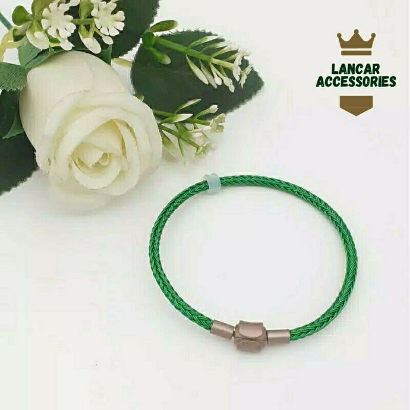 Gelang Tali Wanita Gelang Inisial Huruf Gelang Tali Kawat Waterproof Anti Air