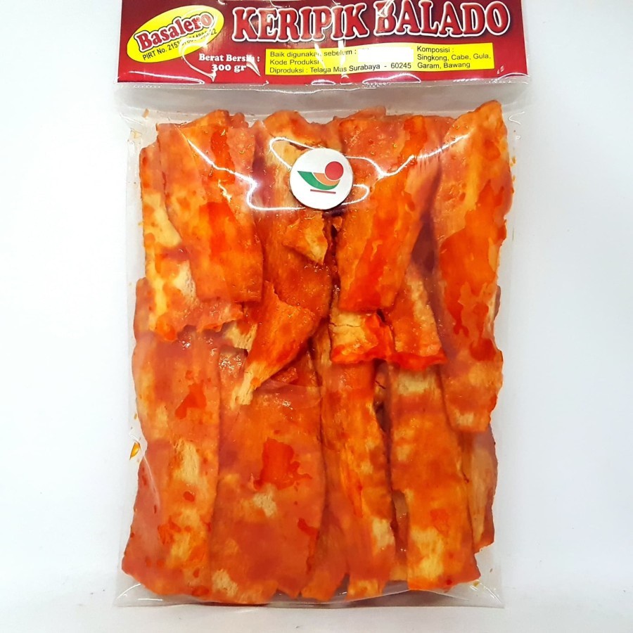 

BASALERO KERIPIK SINGKONG BALADO PEDAS MATANG 300gr | OLES CABE ASLI