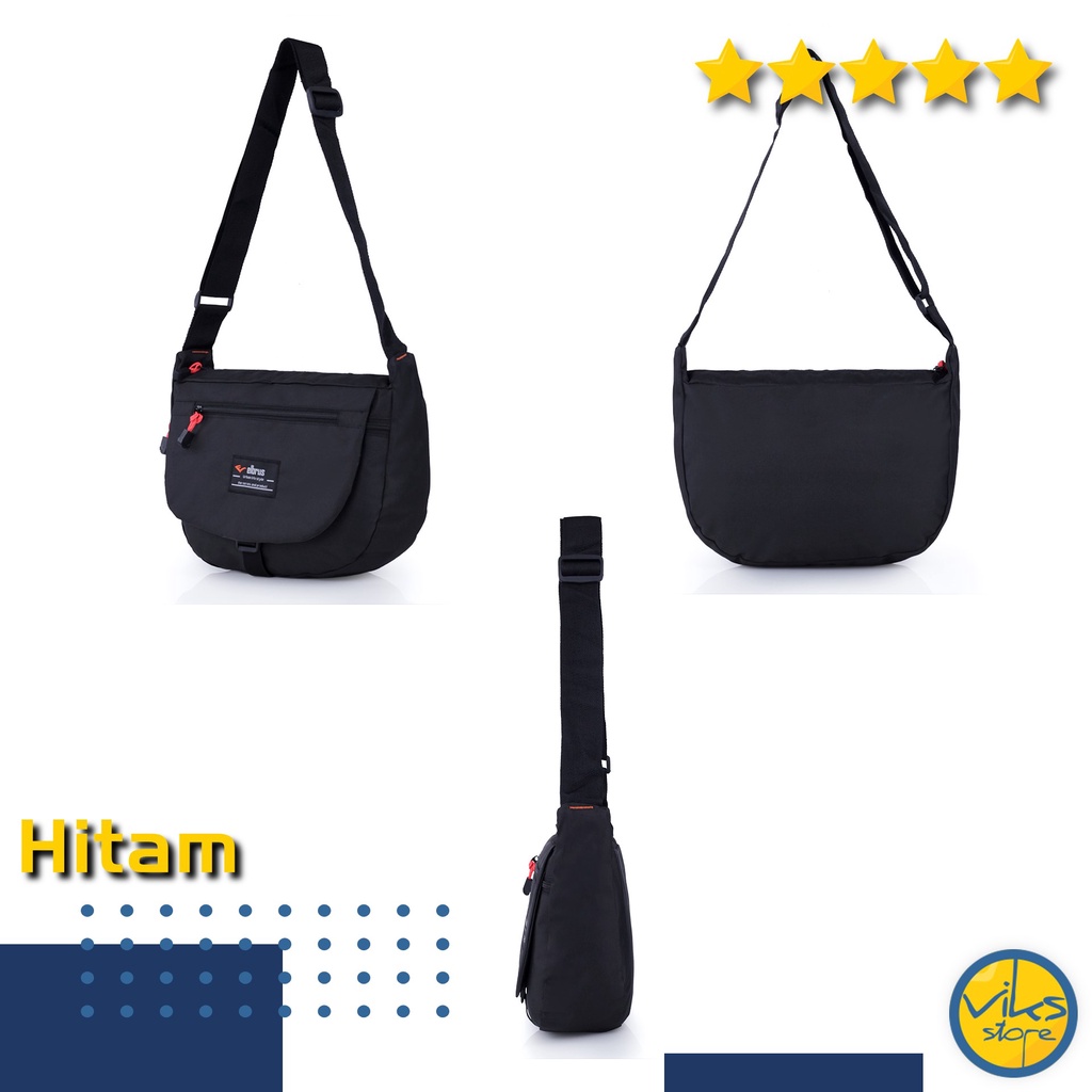 Tas Selempang Pria Cowok Elbrus Original Slingbag Tas Kerja Kuliah Sekolah Simple Ukuran Size Sedang