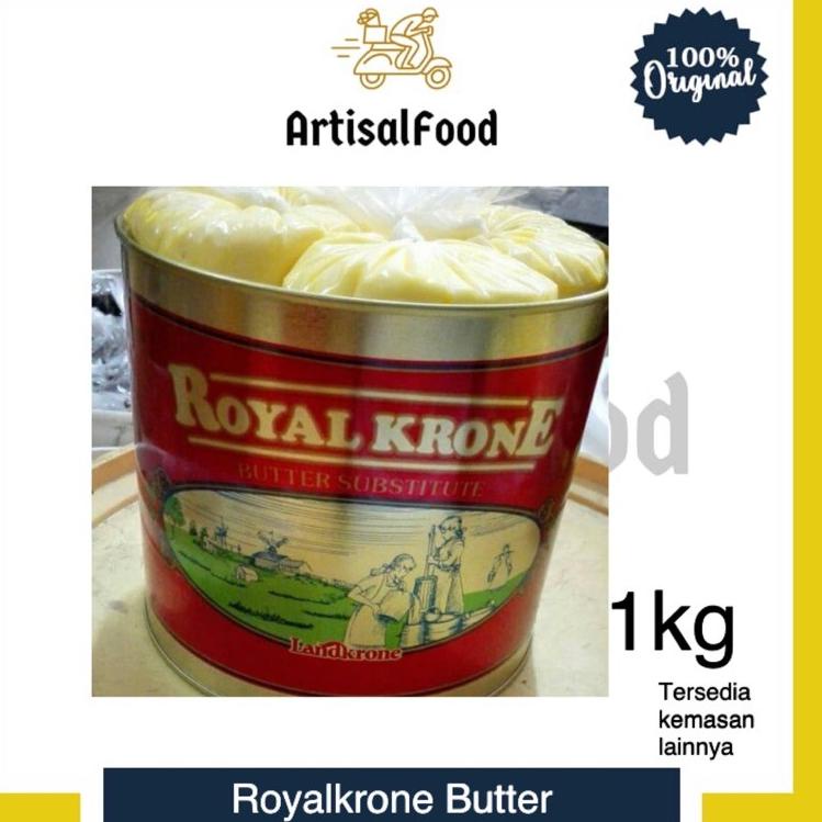 

[KODE PRODUK DCREJ3596] Royal Krone Royalkrone Landkrone Butter Mentega 1kg Room Butter kiloan 1 kg