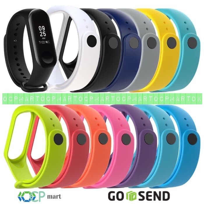 Silicone Strap Xiaomi Mi Band 3 Tali Karet MiBand 3 Silikon Rubber - Orange