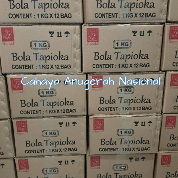 

Tapioka pearl / Boba Merk Gundu 12 x 1 kg