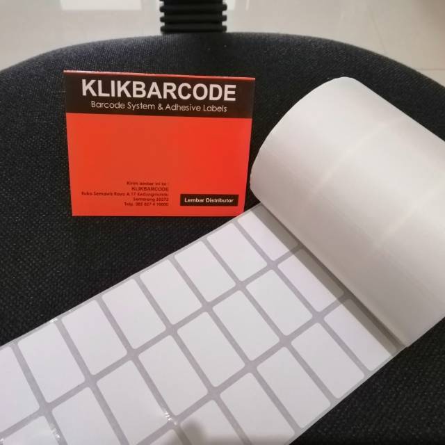 

LABEL BARCODE 33 X 19 - SEMICOAT - 3LINE - ISI : 5.000 PCS - Putih FI