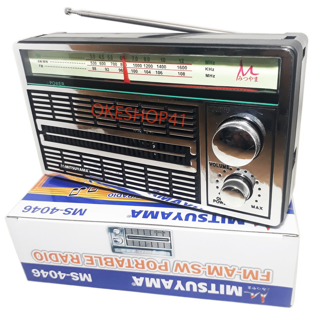 Mitsuyama Radio MS-4146 FM/AM/SW Portable Radio