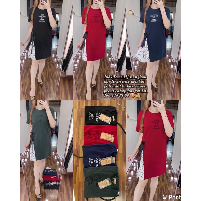 dress hj Bangkok mix pisket 1680