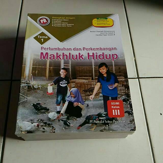 Buku PR Tematik kelas 3, Tema 1