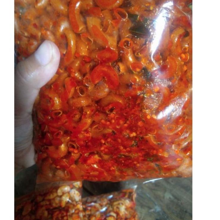 

⇨ Makaroni Pipa Pedas seblak kering makaroni Hot jeletot isi 500 gram ャ