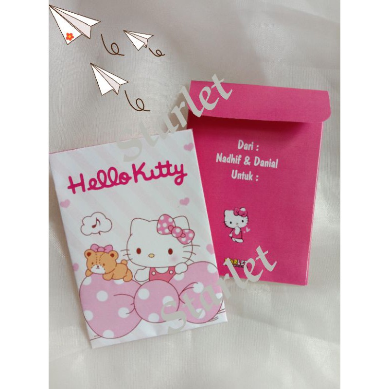 

Amplop Lebaran Hello Kitty Custom Foto (1 pack isi 8)