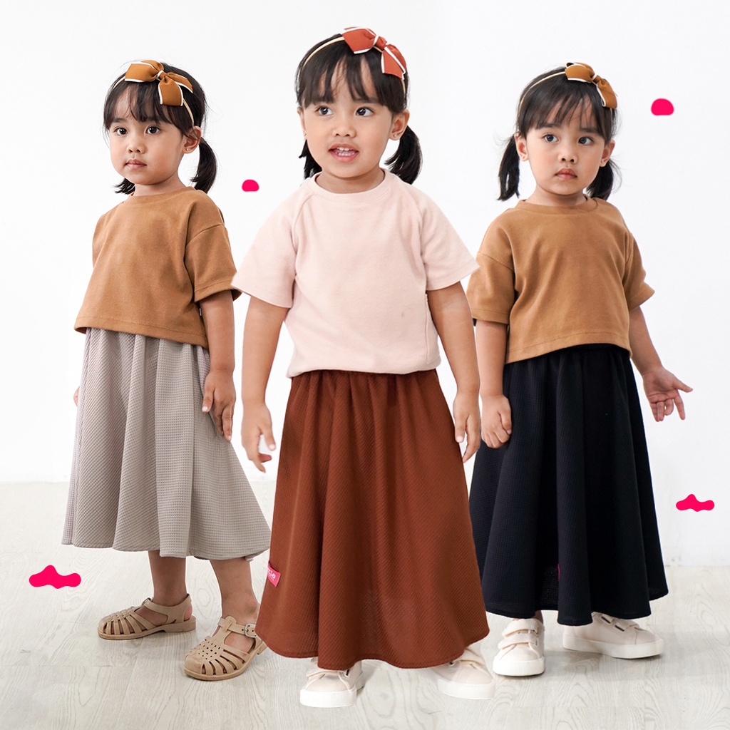 READY Little Vafe by Rokgaliya | rok anak | rok waffle RAY857