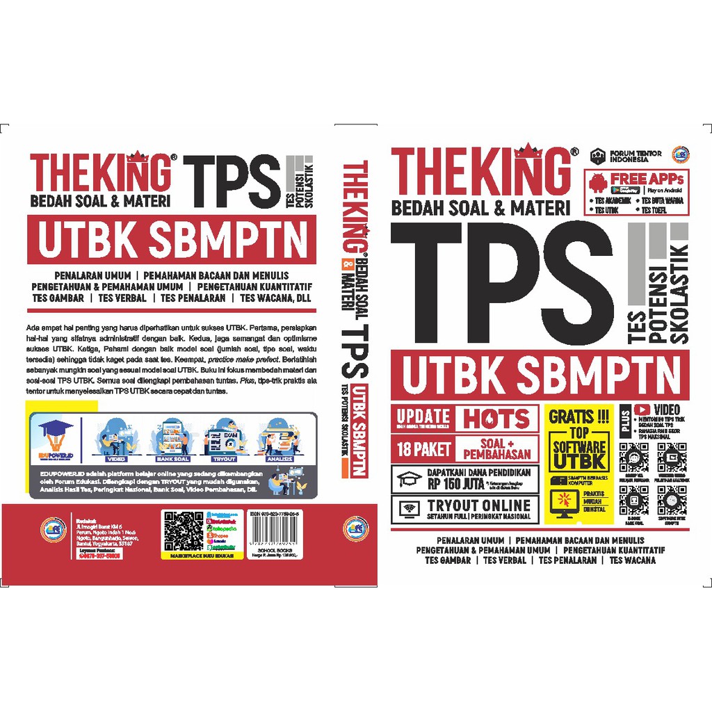 Jual BUKU TPS UTBK 2020 THE KING BEDAH SOAL & MATERI TPS UTBK SBMPTN