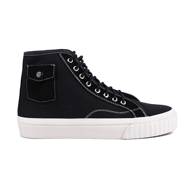 HARVEY BLACK - Sepatu Kasual Pria Sneakers Casual Cowok Cewek Sepatu Kets Santai Jalan Vulcanized