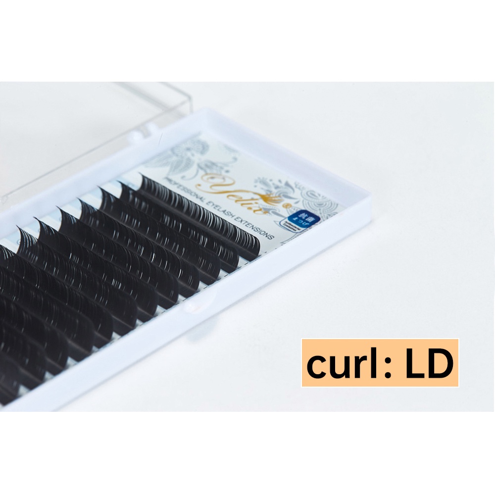 Yelix L Curl Series Easy Fan New Trend L Shaped Lashes Eyelash Extension Auto Fanning Volume Blossom Bloom