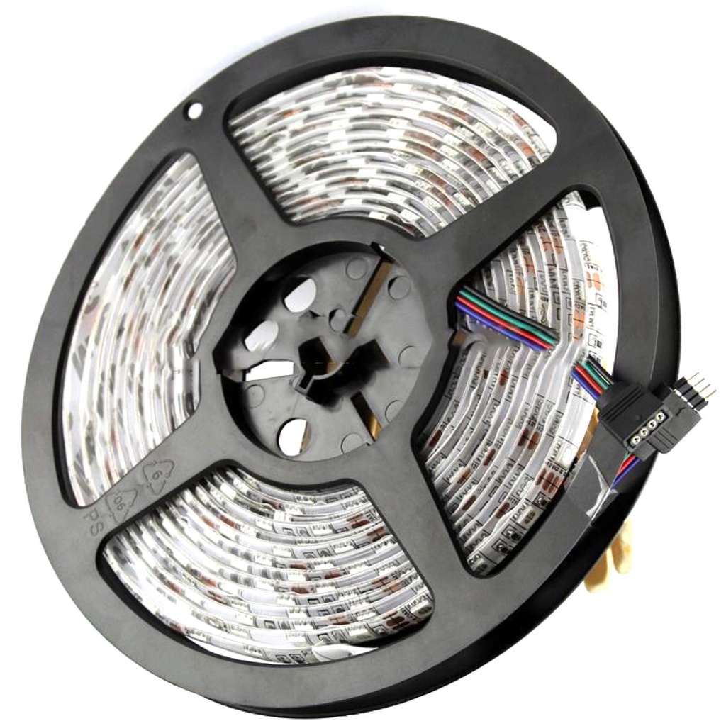 GIJ - Led Strip Flexible Light Waterproof 5050 RGB 5M with Remote Control