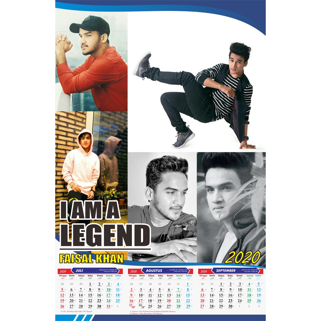

Kalender Custom 2020 1 Th 4 lembar Murah/Bisa Pake TGL Special Foto Sendiri IDOL keluarga BISA COD!!