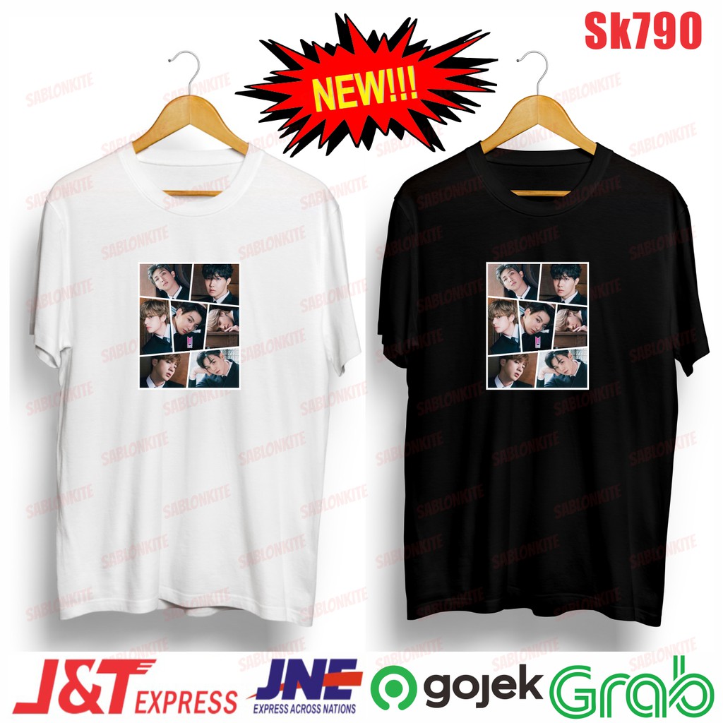 MURAH!!! KAOS KPOP FULL MEMBER COVER BLACK SK790 UNISEX COMBED 30S