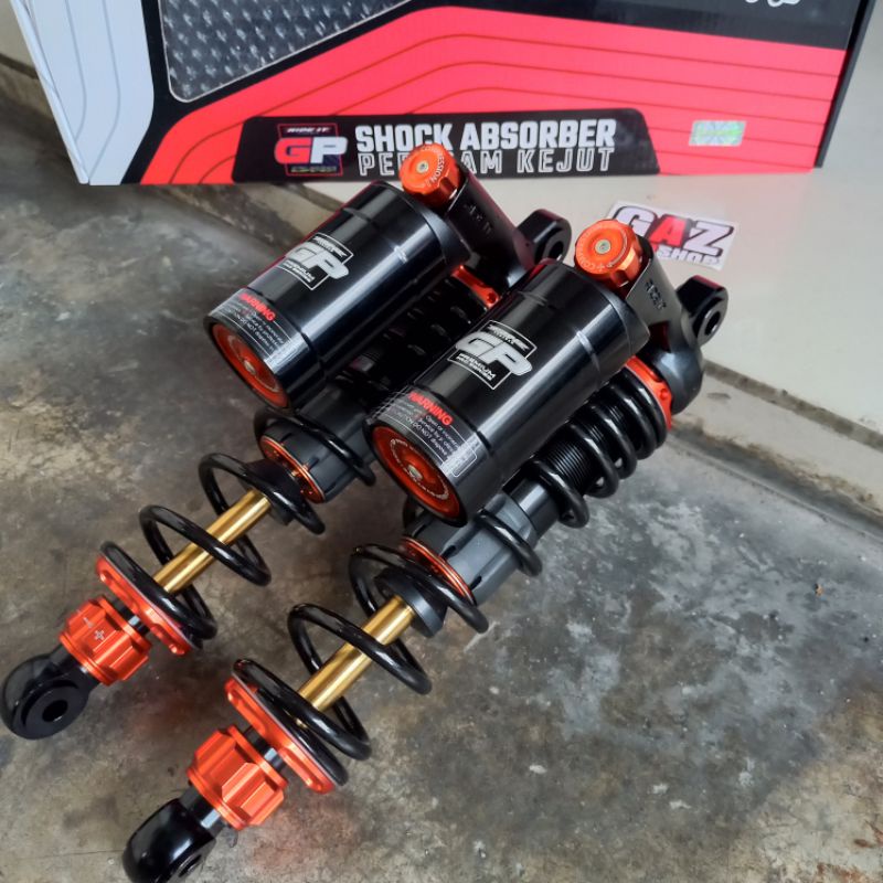 Ride IT GP GOLD SERIES Hitam DOUBLE KLIK Shockbreaker Tabung Premium GP299 Shock Skok Bebek GL FizR