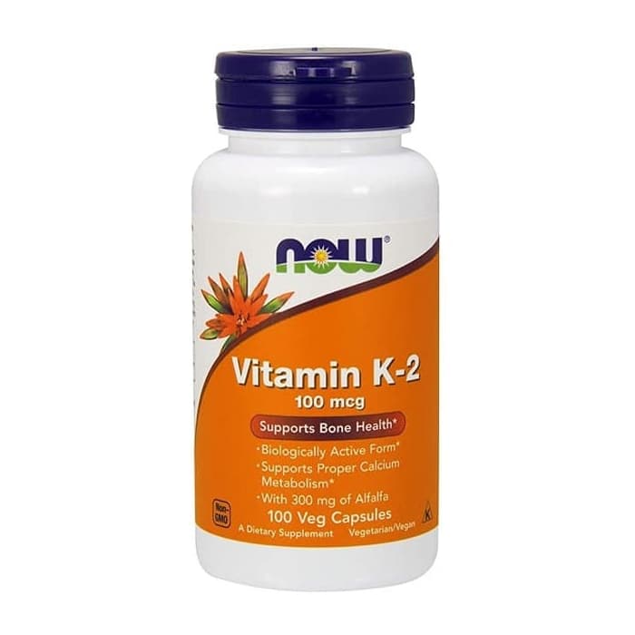 Now Foods Food Vitamin Vit K-2 K2 100 mcg 100mcg Calcium Tulang Darah