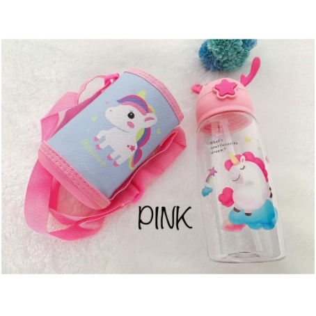 Botol Minum Anak 600ml Tanduk Rusa Pouch ( SARUNG ) | Botol BPA Free