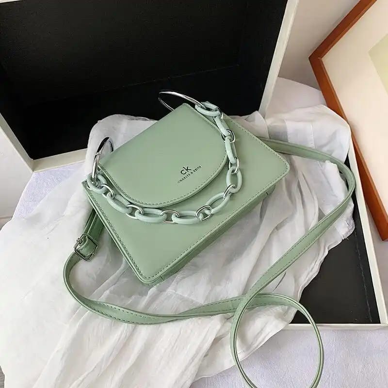 CR 7375 RISCE TAS SELEMPANG RANTAI WARNA IMPORT WANITA CEWEK PEREMPUAN JAKARTA BATAM EL 5300