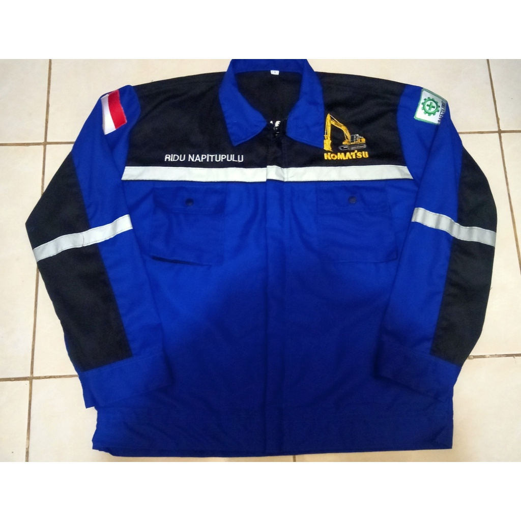 READY wearpack safety baju safety lengan panjang atasan pria tangan panjang baju kemeja pria murah