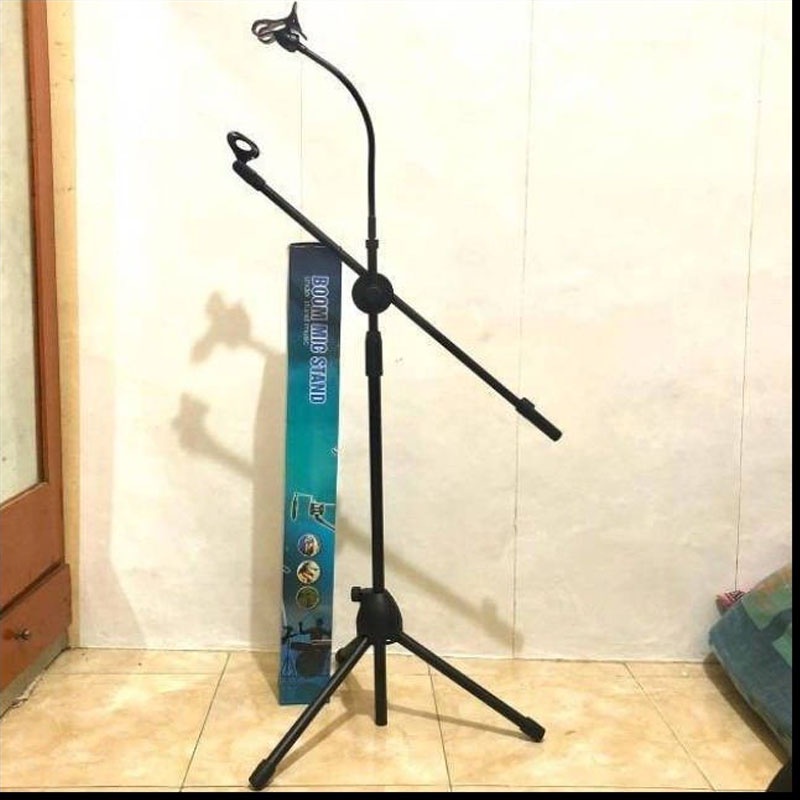 Taffware Microphone BM800v FREE Stand Mic Berdiri Metal Noise + Holder Hp / Stand Microphone