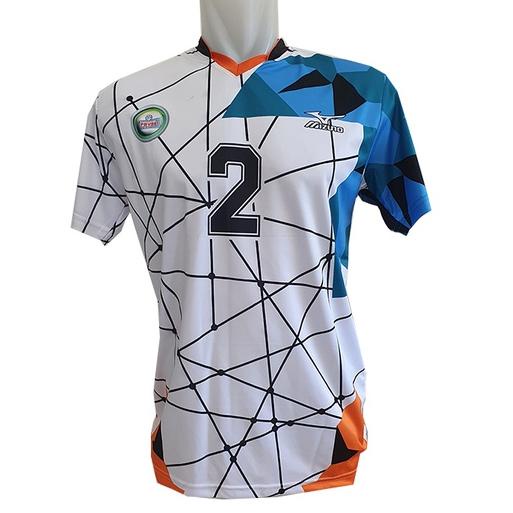 jersey kaos bola voli putra proligamurah full printing/ baju olahraga pria full print/ atasan bola v