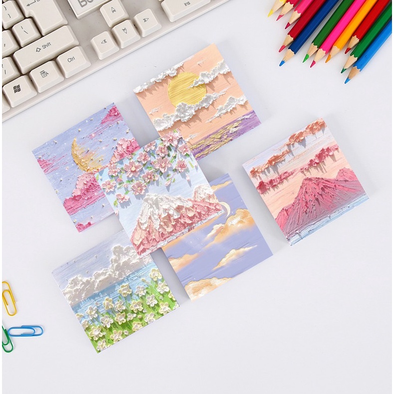 

[DZ] ST439 - Sticky Notes Lukisan 3D / Sticky Note Timbul