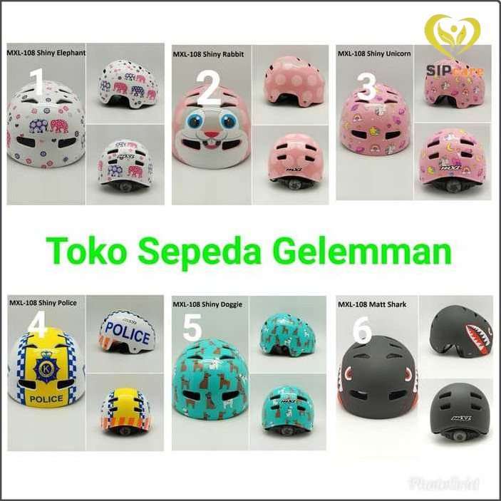 GOWES  helm sepeda anak MXL 001 Promo Murah Ready