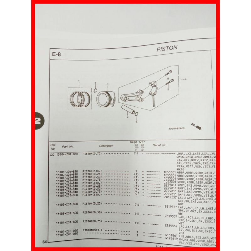 stang seher / Conrod / Conecting Rod GX 160 original