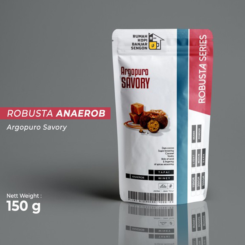 

KOPI ROBUSTA ARGOPURO ANAEROB 150 GRAM COFFEE RKB JEMBER