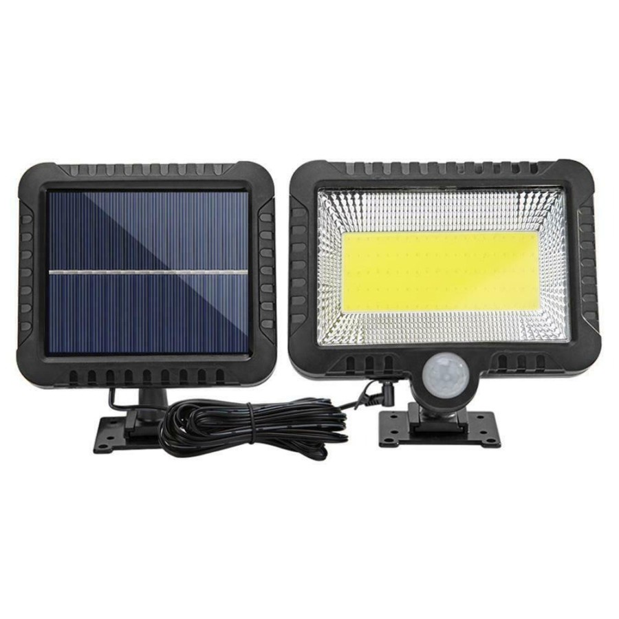 Lampu Solar Sensor Gerak Outdoor Weatherproof 100 COB - SL144 - Black