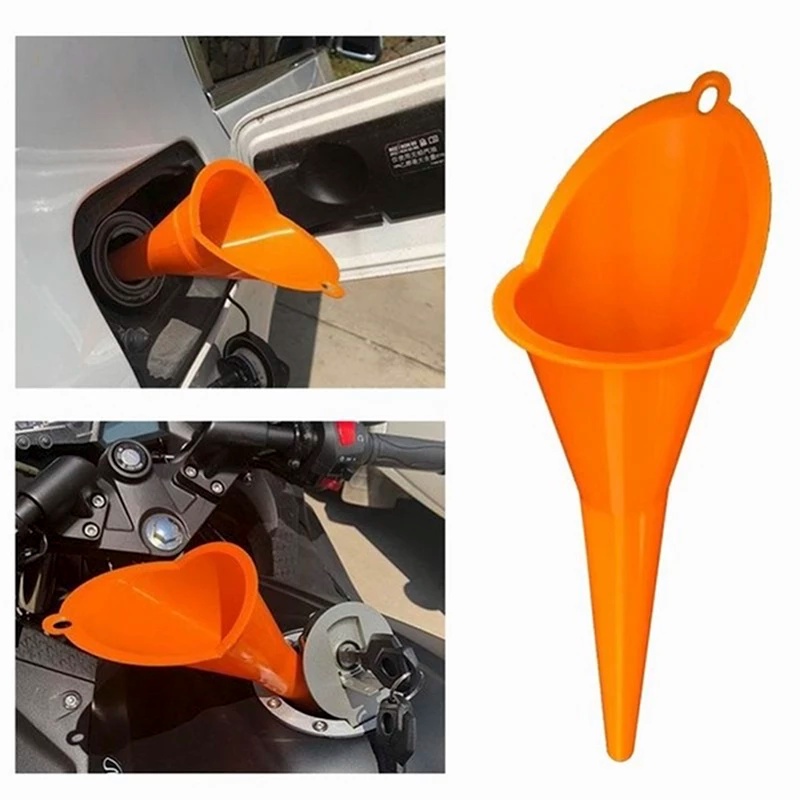 Multipurpose Long Stem Plastic Hands-Free Refueling Funnel for Car Motorcycle Diesel Filling Tool