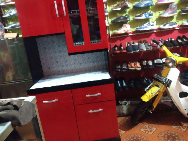 Lemari Dapur 2 Pintu Minimalis Eksklusif  (ketebalan Bahan Full 15mm)
