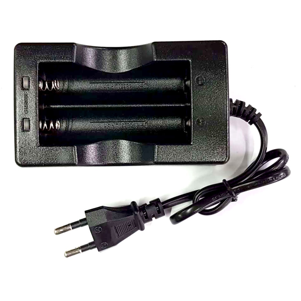 Charger Baterai 18650 Dual Battery Slot - MTLC-04200-1000 - Black