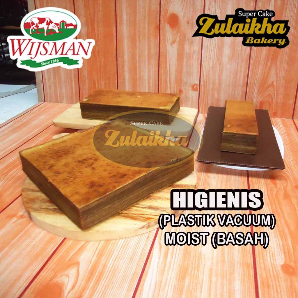 Lapis legit tanpa tepung super wisman ukuran 20 x 20 cm