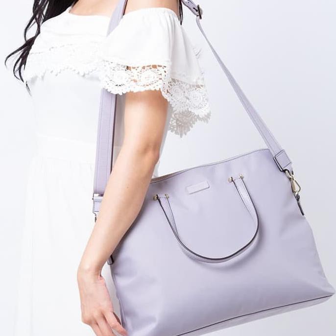 Kate Spade Dawn Laptop Bag in the Color Icy Lavender 