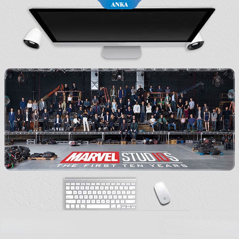 Mouse pad Marvel's The Avengers papan ketik Marvel Comics besar Iron Man