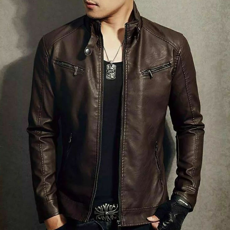 JAKET KULIT PRIA KULIT KAMBING ORIGINAL