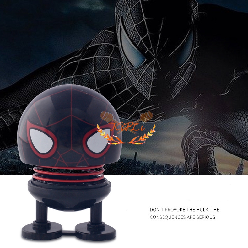 Boneka Emoticon, Per Goyang Mini, The Avengers Kepala, Emoji Spring, Shaking Mini Doll Toys