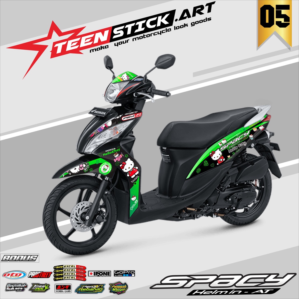 STRIPING SPACY 2011-2018 - STRIPING HOLOGRAM HONDA SPACY 2011-2018 HELLO KITTY