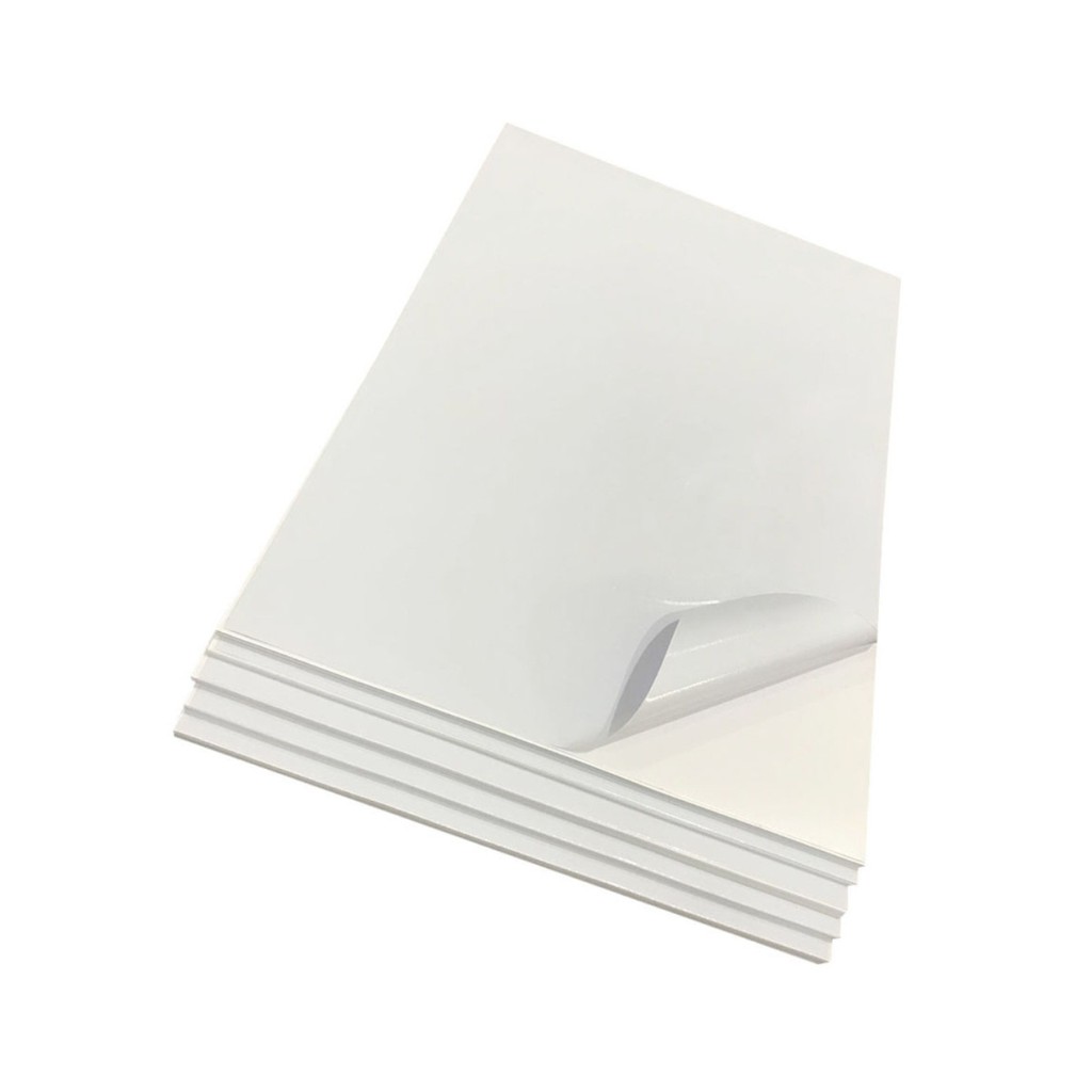 

Stiker Vinyl Putih 20 Lembar A4 120 GSM Sticker / Tahan Air / Vinil / Plastik / PVC